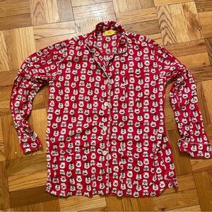 Roller Rabbit Bearry Pajama Shirt Top Size Small